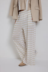 Pantalone riga beige FEDERICA BI