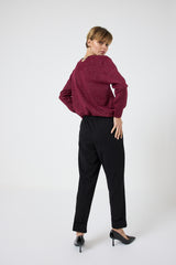 Pantalone nero FEDERICA BI