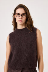 Gilet kid mohair ( vari colori ) FEDERICA BI