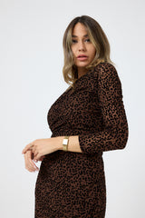 Abito in lycra stampa animalier FEDERICA BI ( due colori )