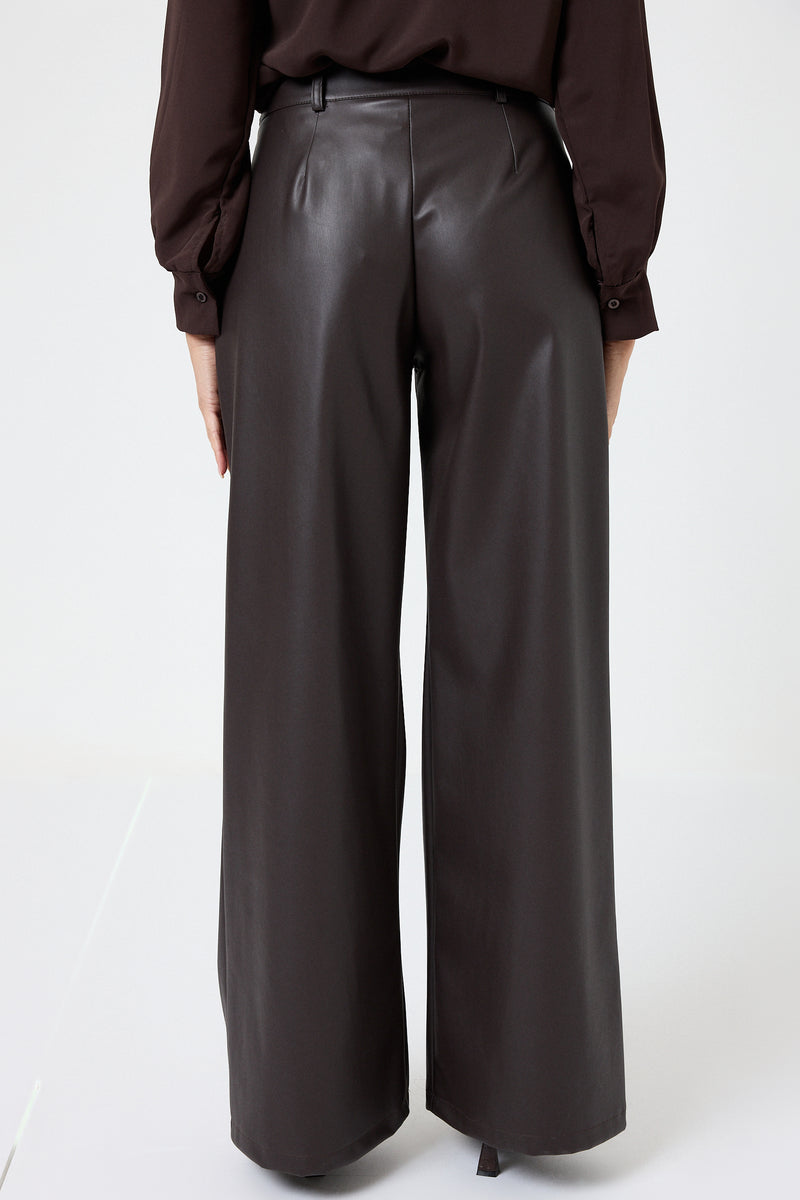 Pantalone moro in similpelle FEDERICA BI