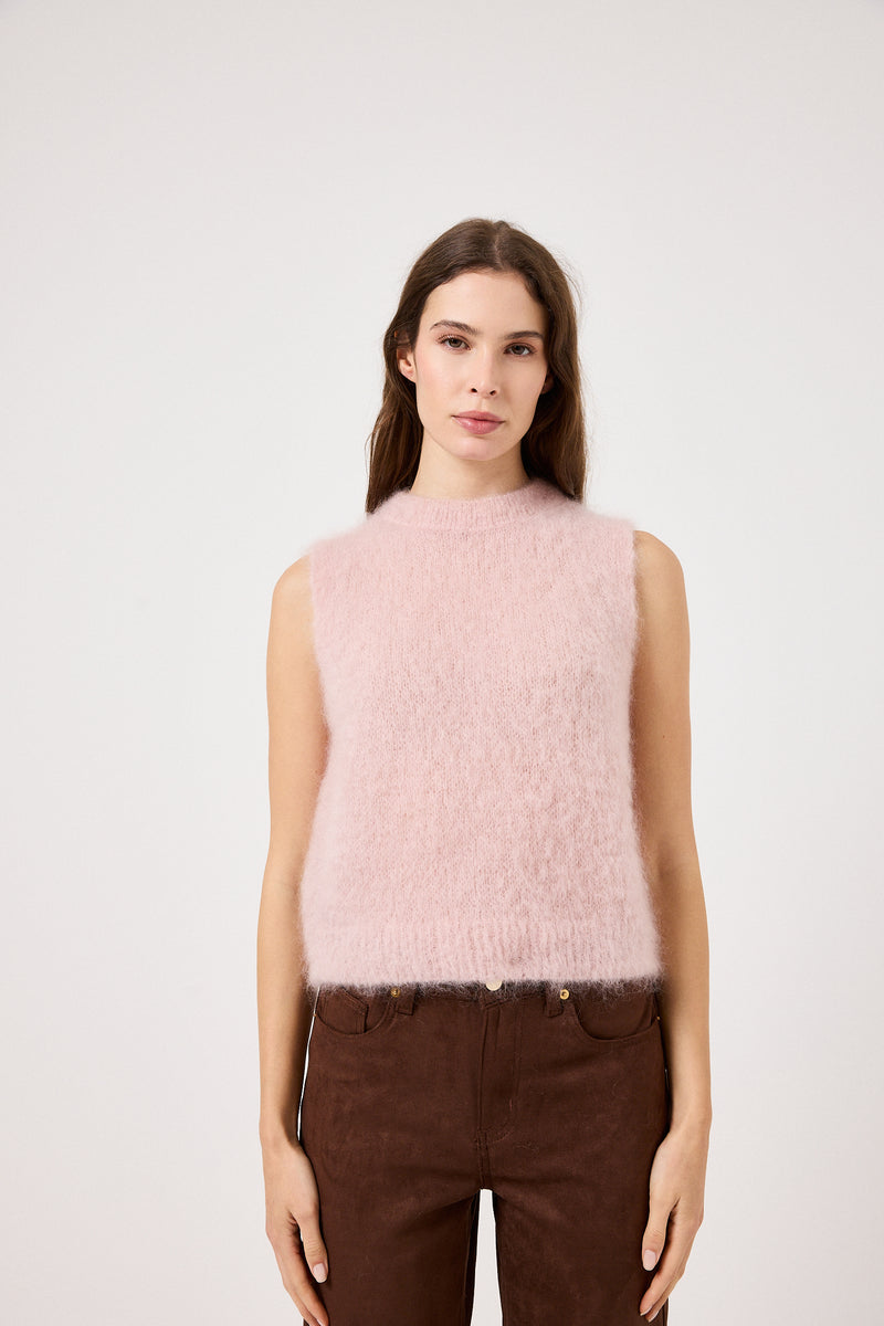 Gilet kid mohair ( vari colori ) FEDERICA BI