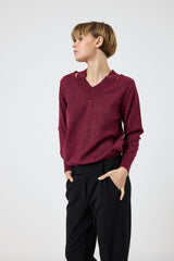 Maglia cut out lurex FEDERICA BI ( più colori )