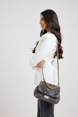 Borsa in denim matelasse FEDERICA BI