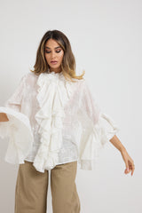 Camicia bianca sangallo FEDERICA BI