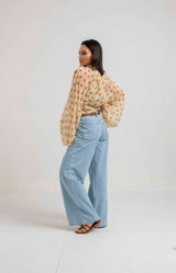 Camicia in chiffon pois FEDERICA BI (piu’ colori)