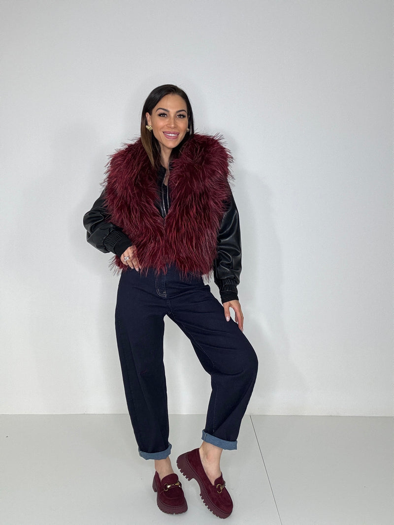Gilet ECO bordeaux FEDERICA BI
