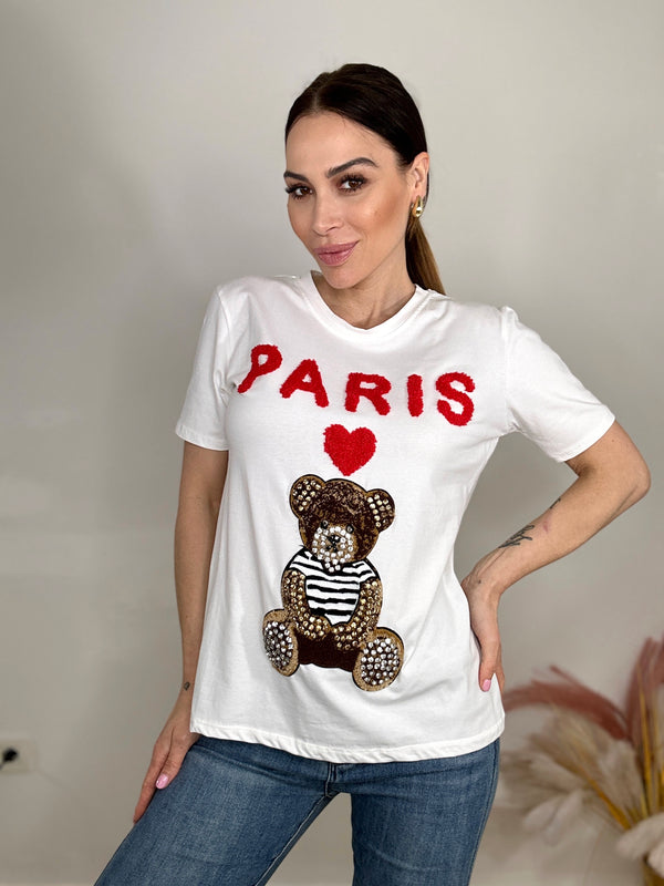 T-shirt PARIS CUORE TEDDY FEDERICA BI