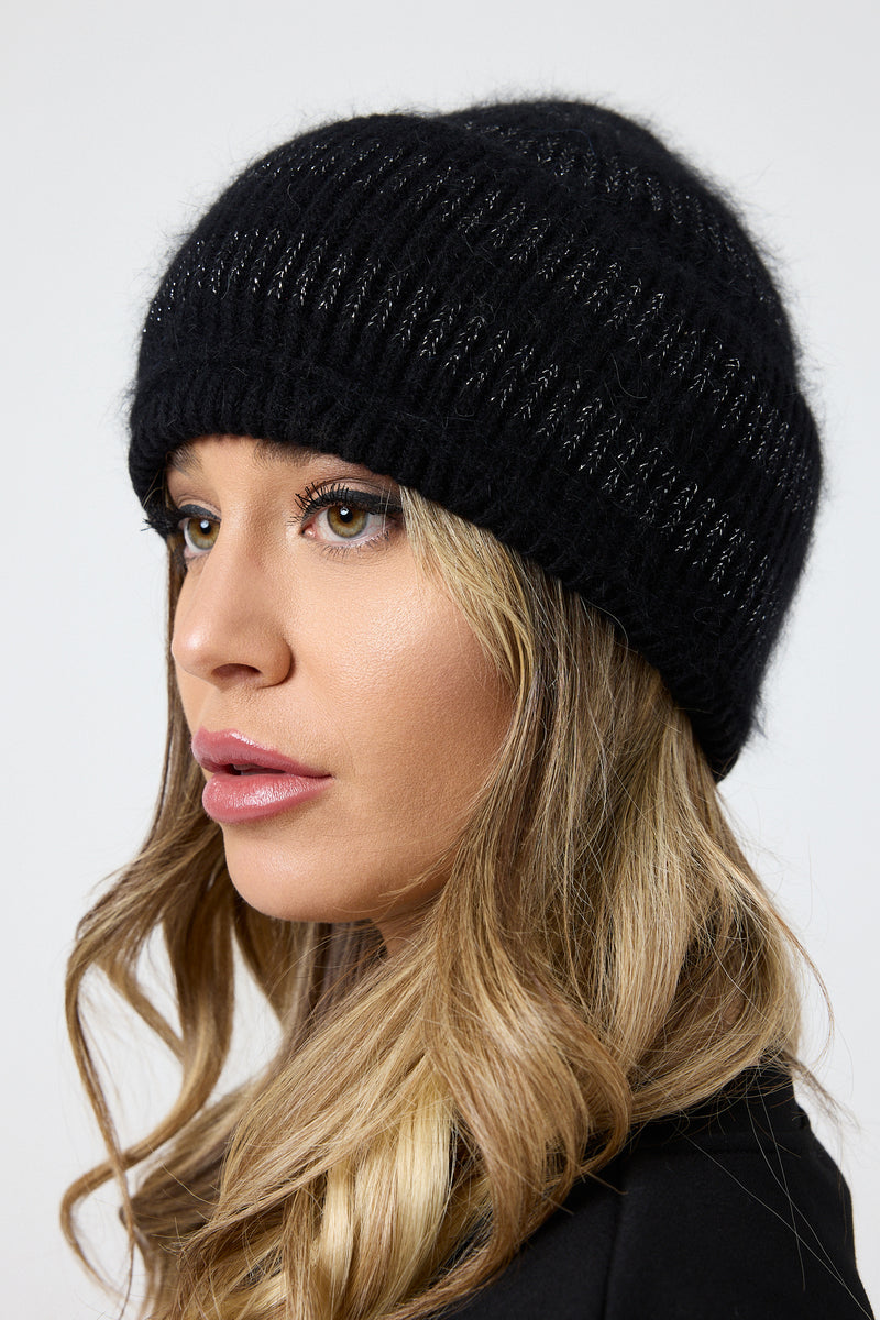 Cuffia nera lurex FEDERICA BI