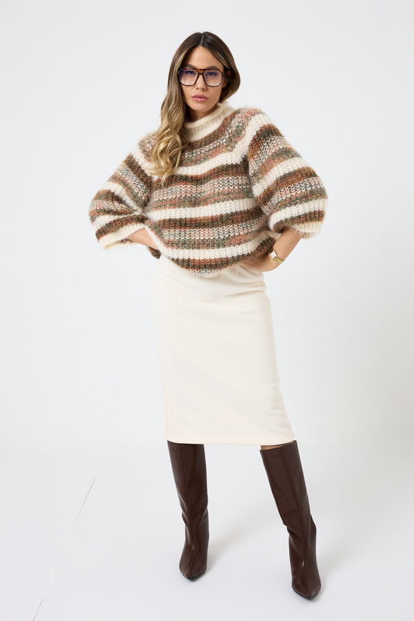 Gonna tubino in velluto FEDERICA BI