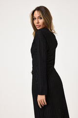 Abito midi bottoni oro FEDERICA BI ( vari colori )