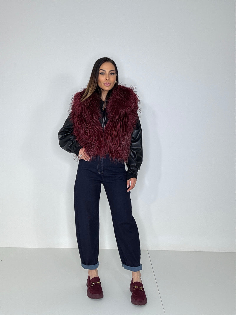 Gilet ECO bordeaux FEDERICA BI