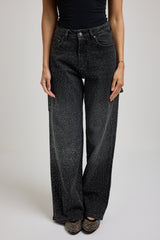 Denim cargo cristalli FEDERICA BI