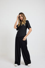 SET tuta leggera nero FEDERICA BI