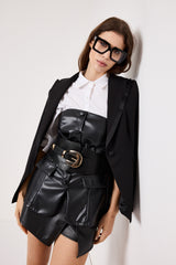 Bustier a fascia in ecopelle FEDERICA BI