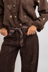 Denim jeans cioccolato FEDERICA BI
