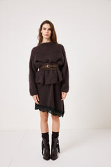 Maglione kid mohair moro FEDERICA BI