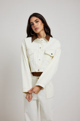 Pantalone denim bianco FEDERICA BI