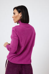 Maglia magenta lurex FEDERICA BI