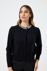 Cardigan collo gioiello FEDERICA BI ( due colori )