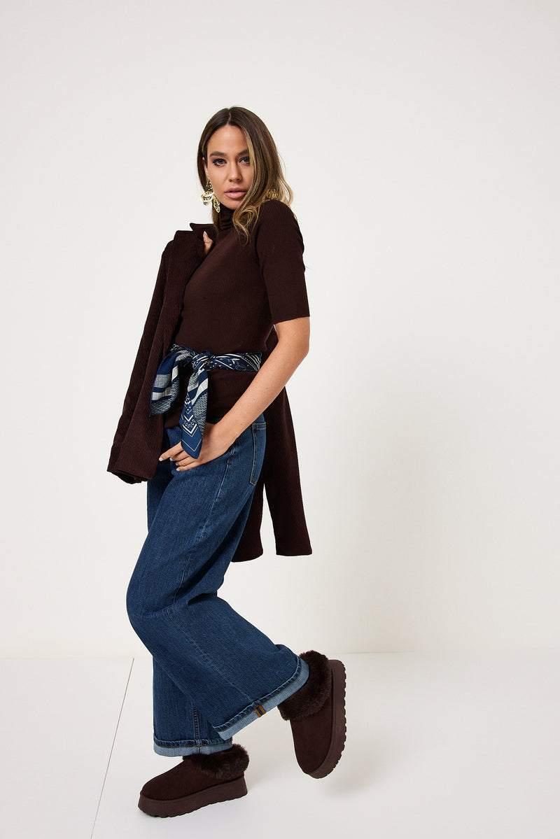 Denim blu over FEDERICA BI