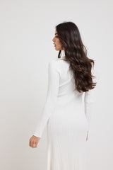 Abito bianco in viscosa FEDERICA BI