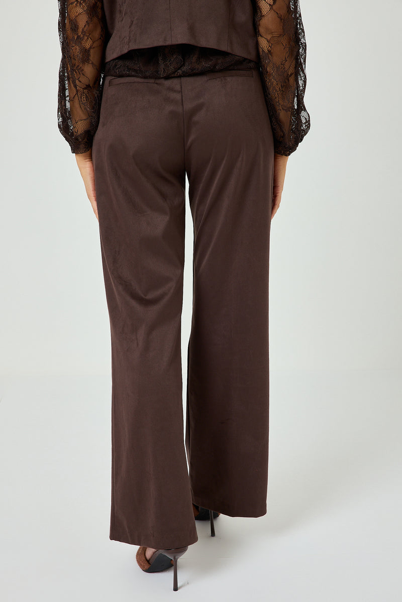 Pantalone moro in ecosuede FEDERICA BI
