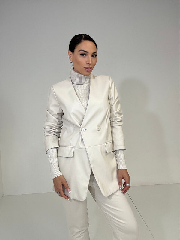 Blazer in ecopelle FEDERICA BI
