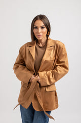 Giacca in suede FEDERICA BI