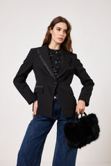 Blazer smoking nero FEDERICA BI