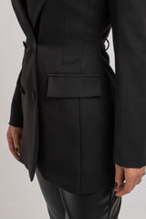 Blazer nero doppiopetto FEDERICA BI