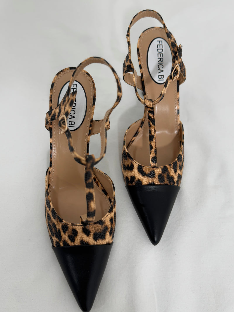 Slingback Leopard print FEDERICA BI