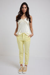 Pantalone giallo pastello FEDERICA BI