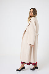 Cappotto beige cachemire e lana FEDERICA BI
