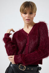 Cardigan in ciniglia FEDERICA BI ( due colori )