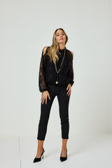 Pantalone nero FEDERICA BI