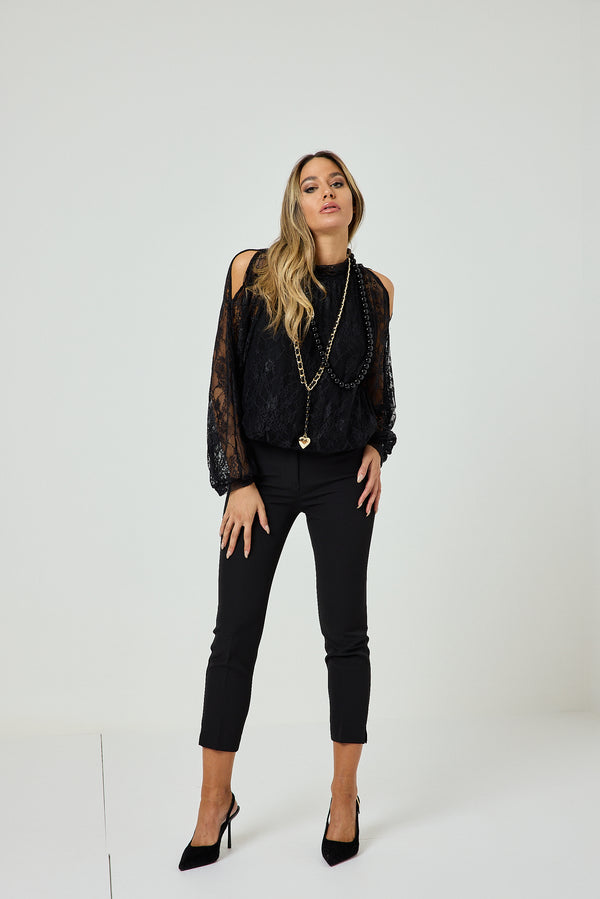 Pantalone nero FEDERICA BI