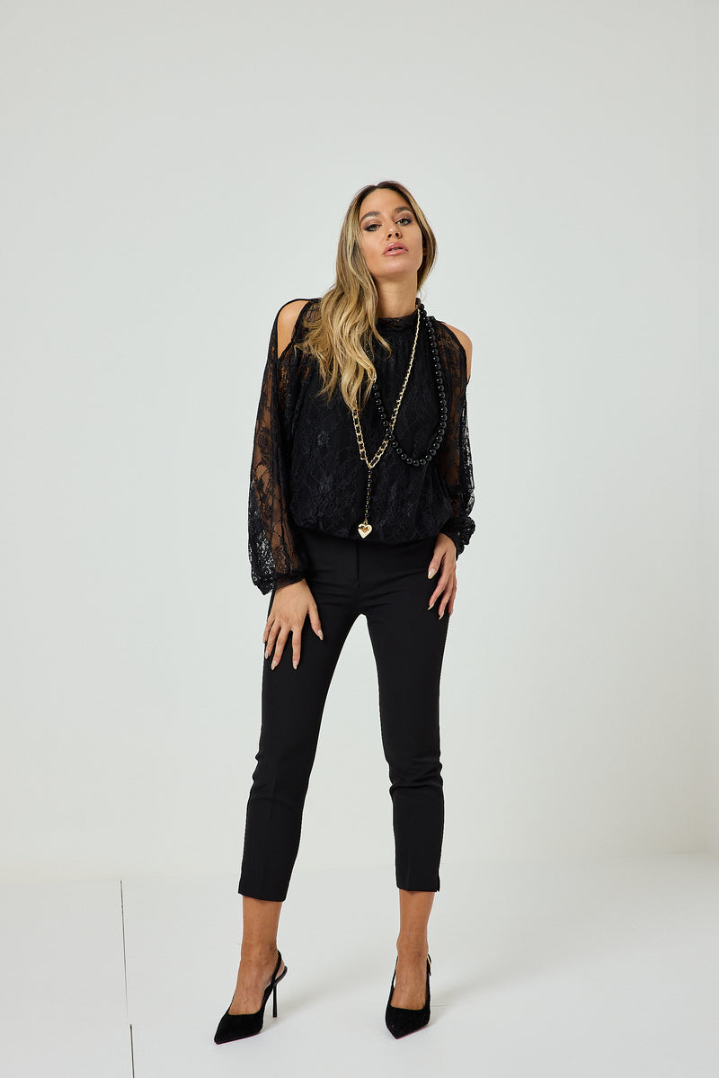 Pantalone nero FEDERICA BI