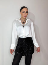 Pantalone in velluto e paillettes FEDERICA BI