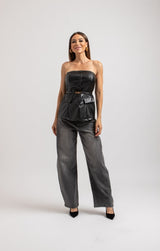 Top FEDERICA BI in ecopelle