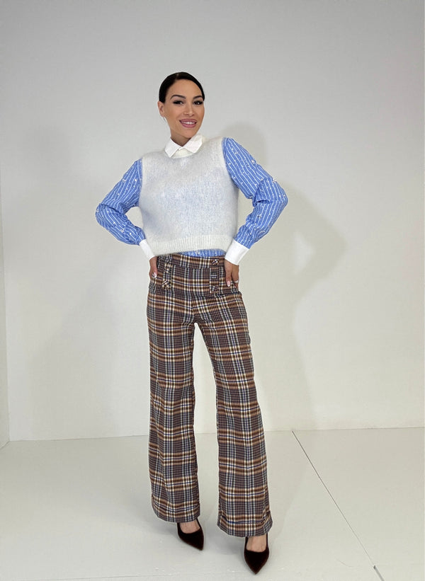 Pantalone a quadri FEDERICA BI
