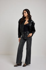 Denim nero gioiello FEDERICA BI