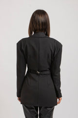 Blazer nero doppiopetto FEDERICA BI
