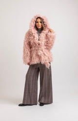 Pantalone grigio tartan FEDERICA BI