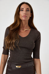 Maglia lurex FEDERICA BI ( vari colori )