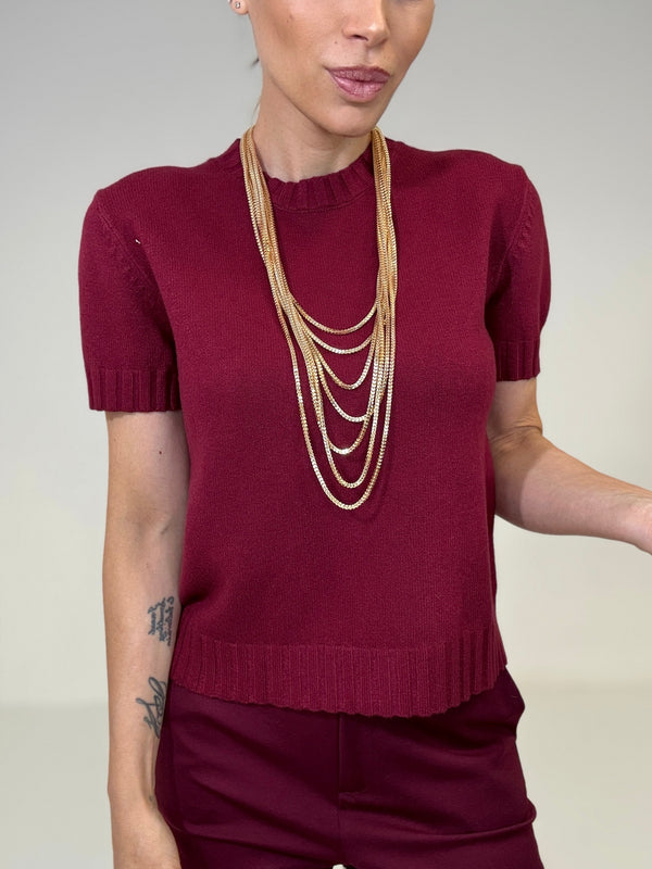 Maglia a mezza manica FEDERICA BI ( vari colori )