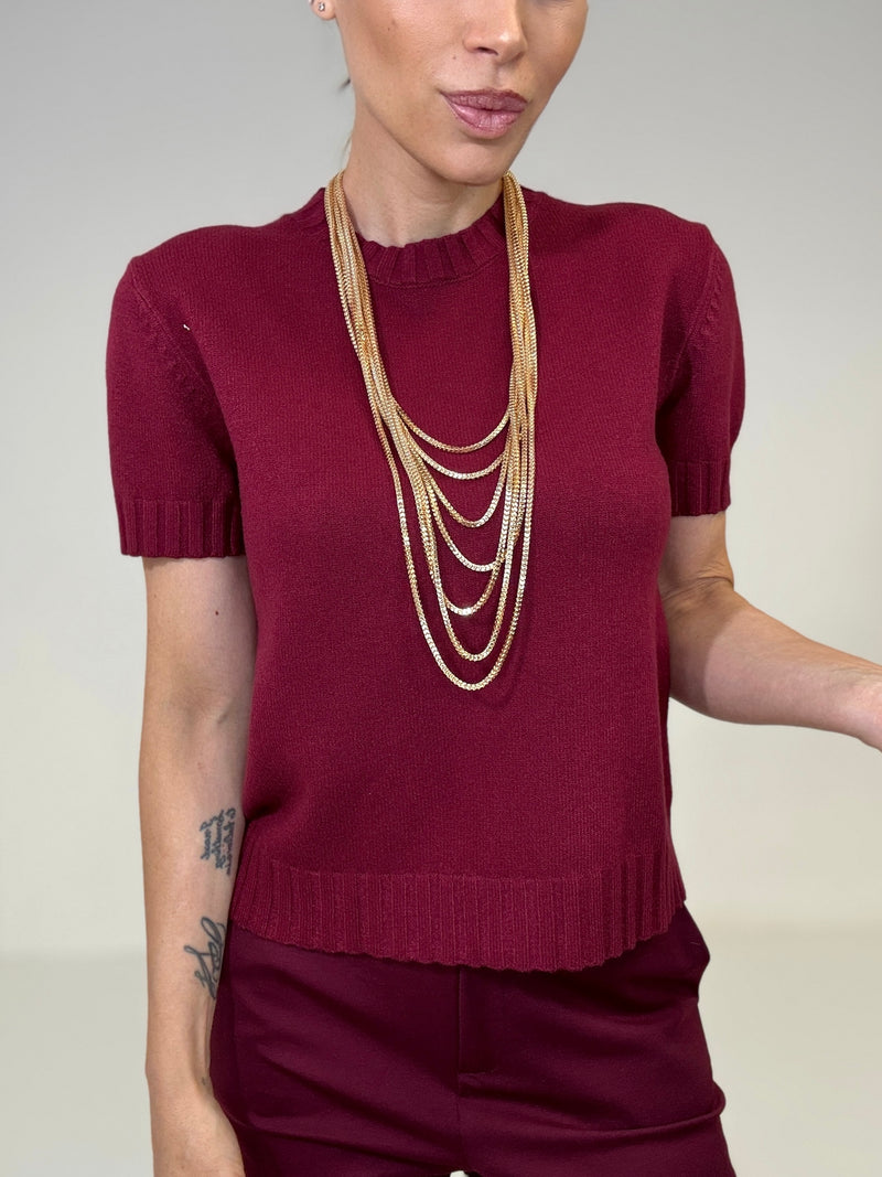 Maglia a mezza manica FEDERICA BI ( vari colori )