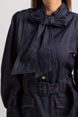Abito FEDERICA BI in blu denim