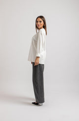 Maglia bianca in cotone FEDERICA BI