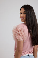 Maglia EMY viscosa e tulle FEDERICA BI (piu’ colori)